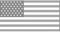 Flag of USA(Gray)