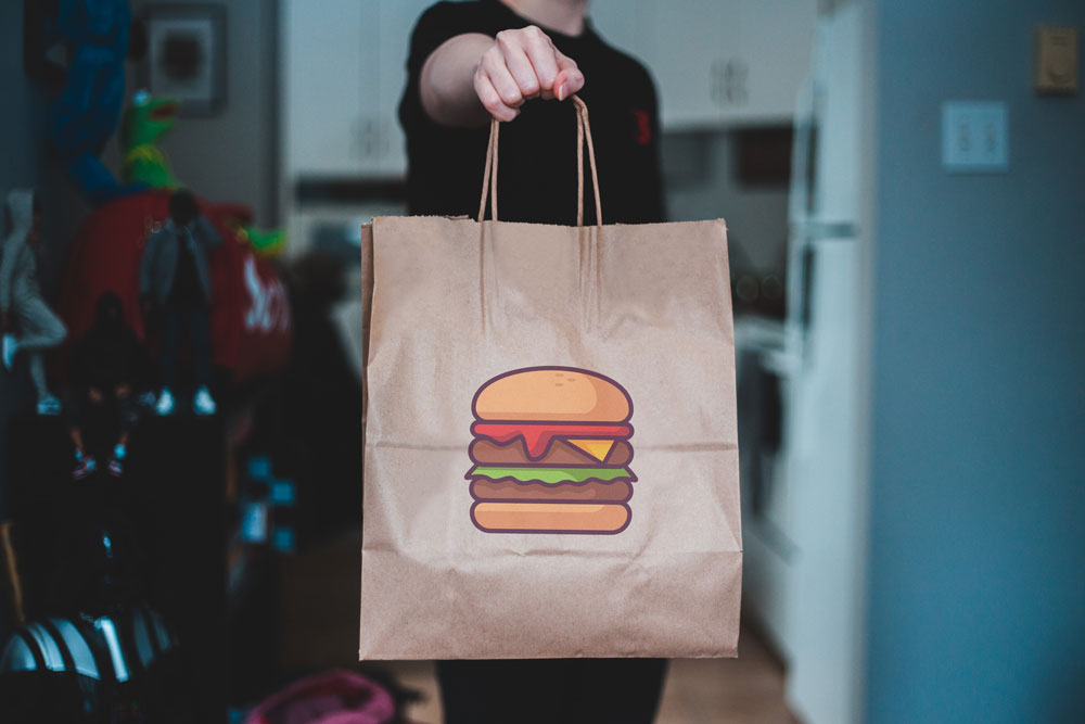 A guy delivering food