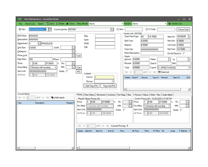 Displaying Encor on tablet